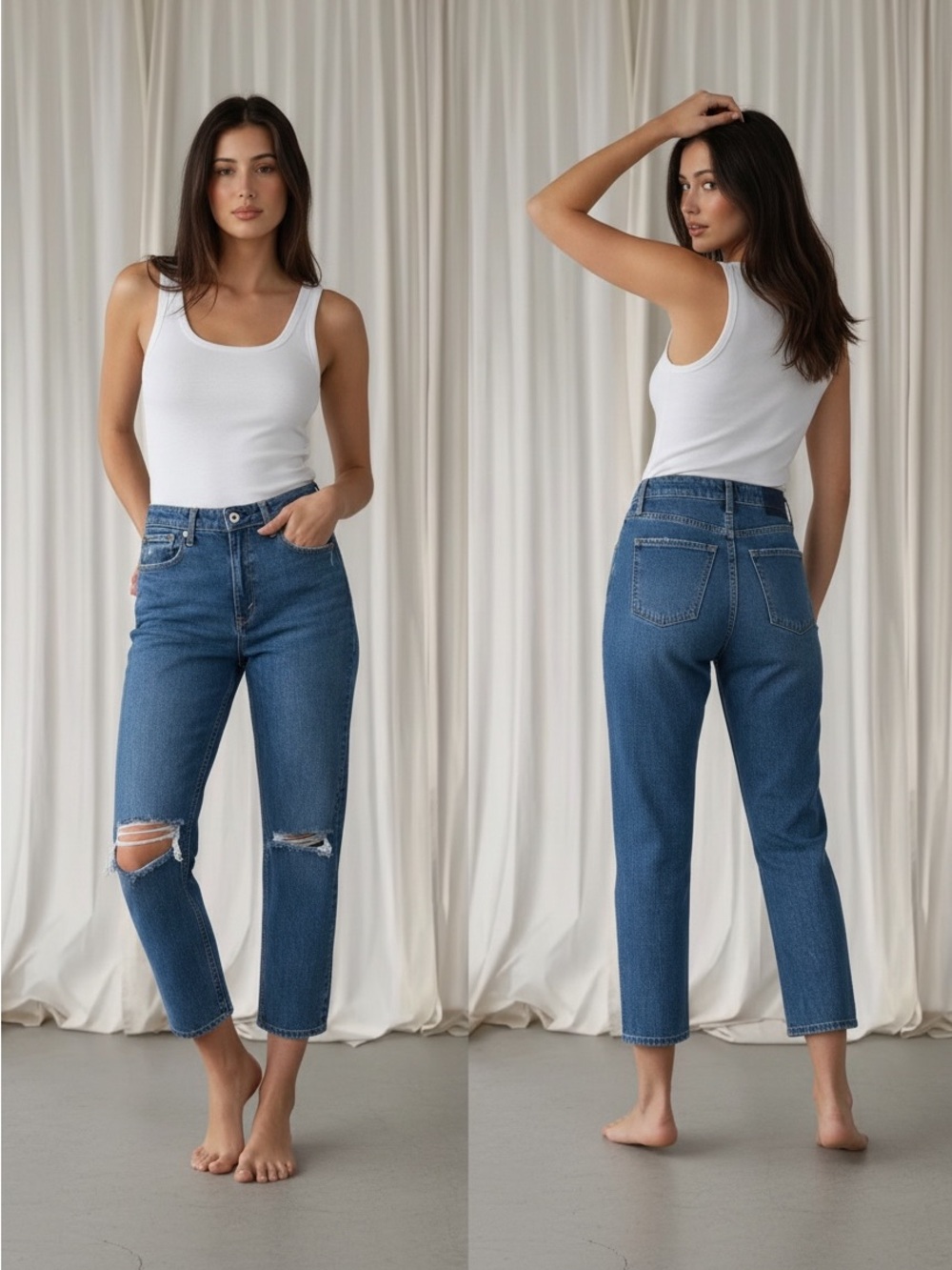 Abercrombie & Fitch Blue the skinny high rise Jeans size 4 short